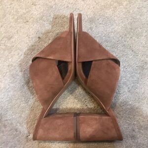 Banana Republic Leather Upper Crisscross Mule Sandals-Size 10M